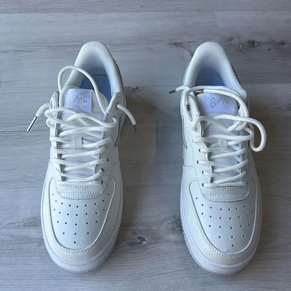 BAPE JJJJound x‎ Wmns Bapesta 'White' SHOES WHITE SIZE 8.5 NEW WITH BOX